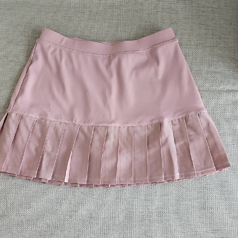 Pale Mauve Pleated Skort